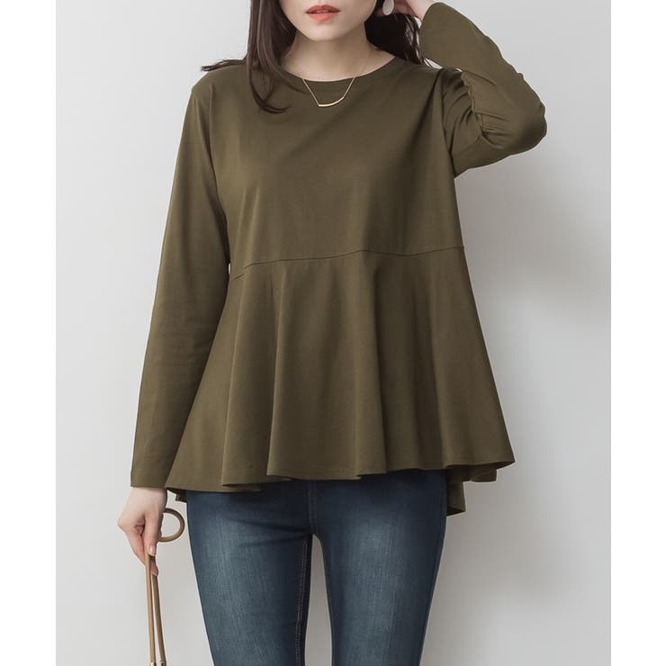 裾フレア長袖カットソー トップス Tシャツ | JungleJalopy | 詳細画像23 