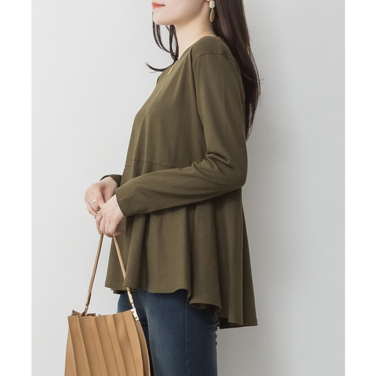 裾フレア長袖カットソー トップス Tシャツ | JungleJalopy | 詳細画像24 