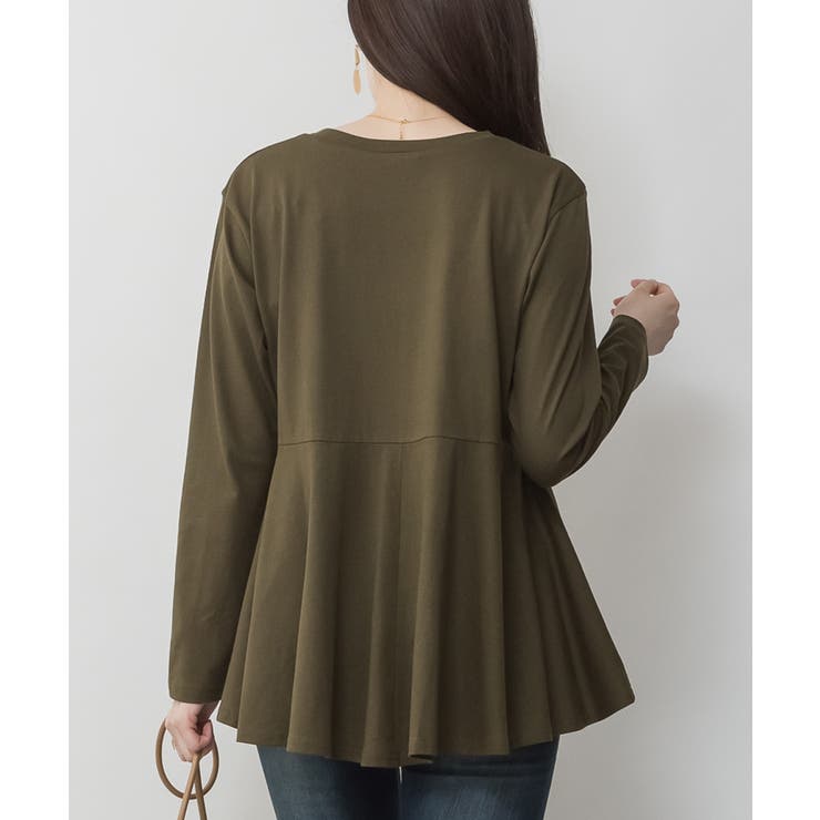 裾フレア長袖カットソー トップス Tシャツ | JungleJalopy | 詳細画像25 