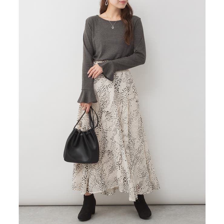 綿フライス袖口フレア長袖カットソー | JungleJalopy | 詳細画像19 