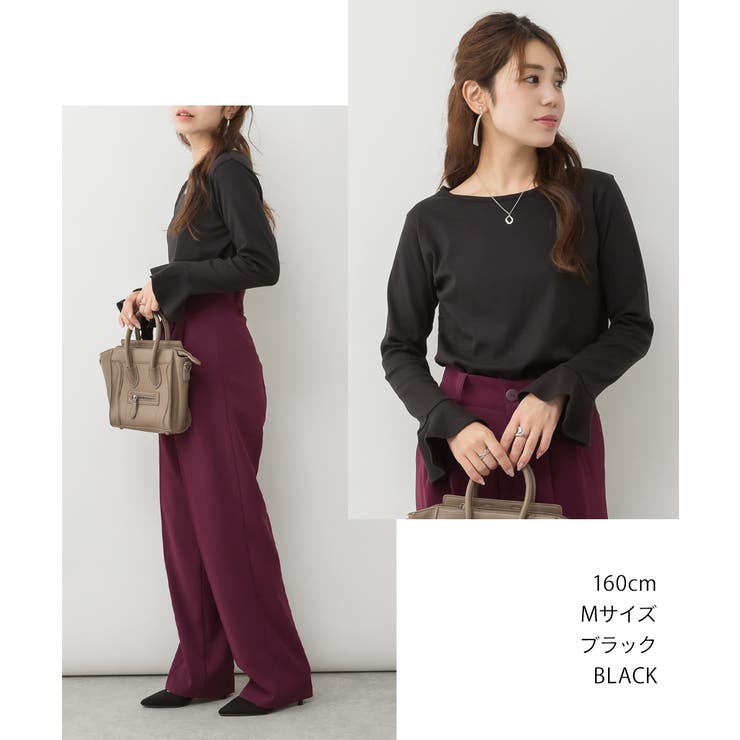 綿フライス袖口フレア長袖カットソー | JungleJalopy | 詳細画像2 