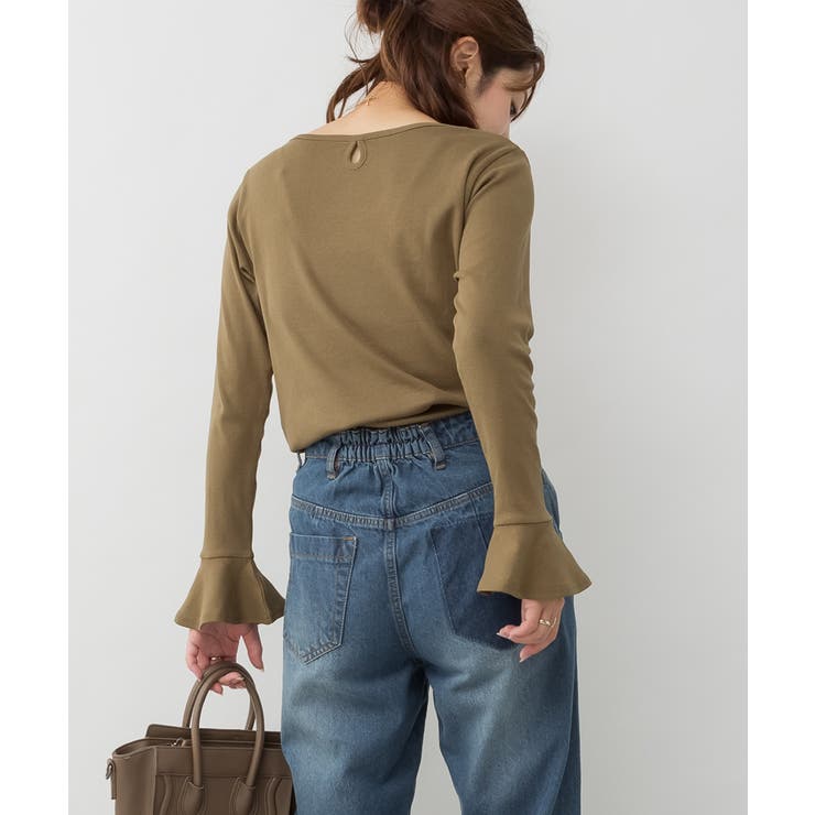 綿フライス袖口フレア長袖カットソー | JungleJalopy | 詳細画像29 