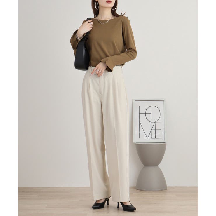 綿フライス袖口フレア長袖カットソー | JungleJalopy | 詳細画像35 