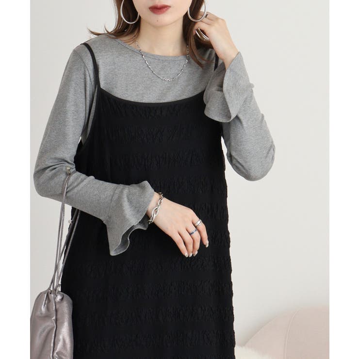 綿フライス袖口フレア長袖カットソー | JungleJalopy | 詳細画像57 