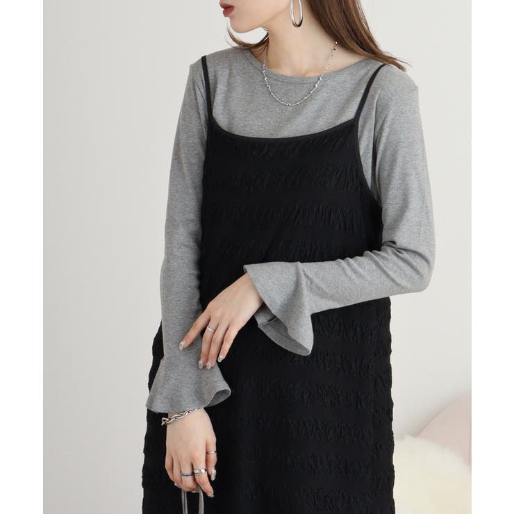 綿フライス袖口フレア長袖カットソー | JungleJalopy | 詳細画像58 