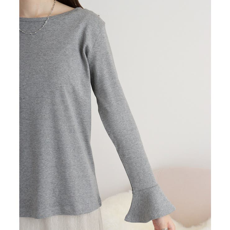 綿フライス袖口フレア長袖カットソー | JungleJalopy | 詳細画像66 