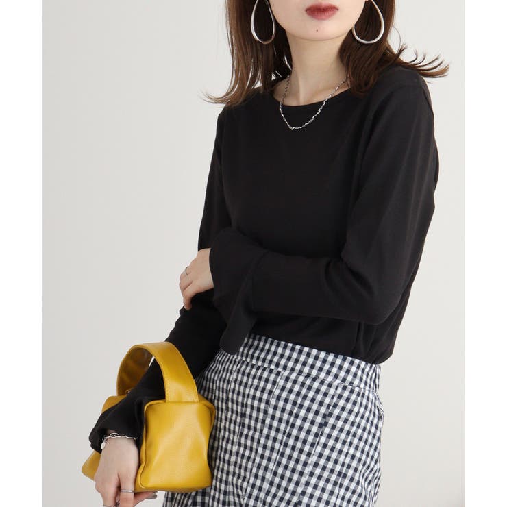 綿フライス袖口フレア長袖カットソー | JungleJalopy | 詳細画像8 