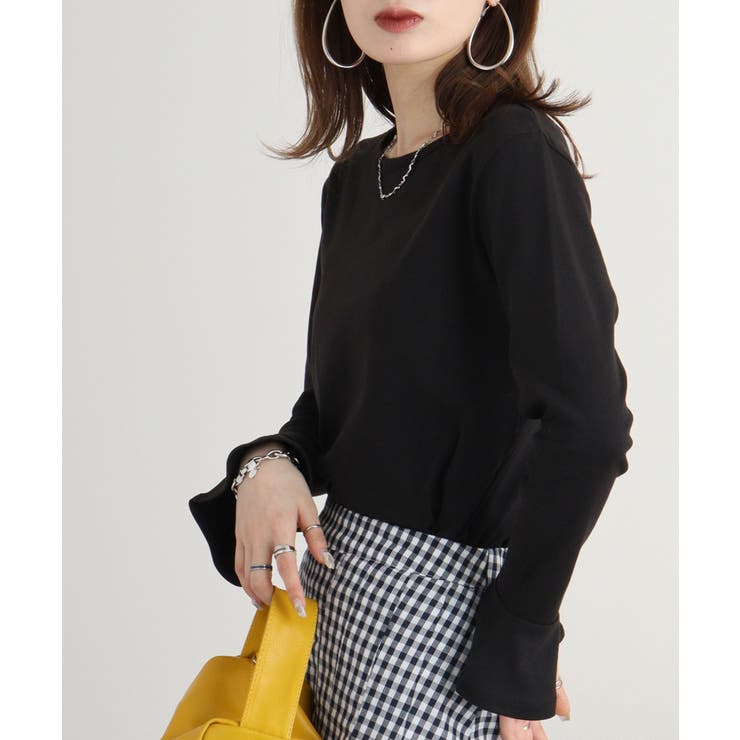 綿フライス袖口フレア長袖カットソー | JungleJalopy | 詳細画像9 