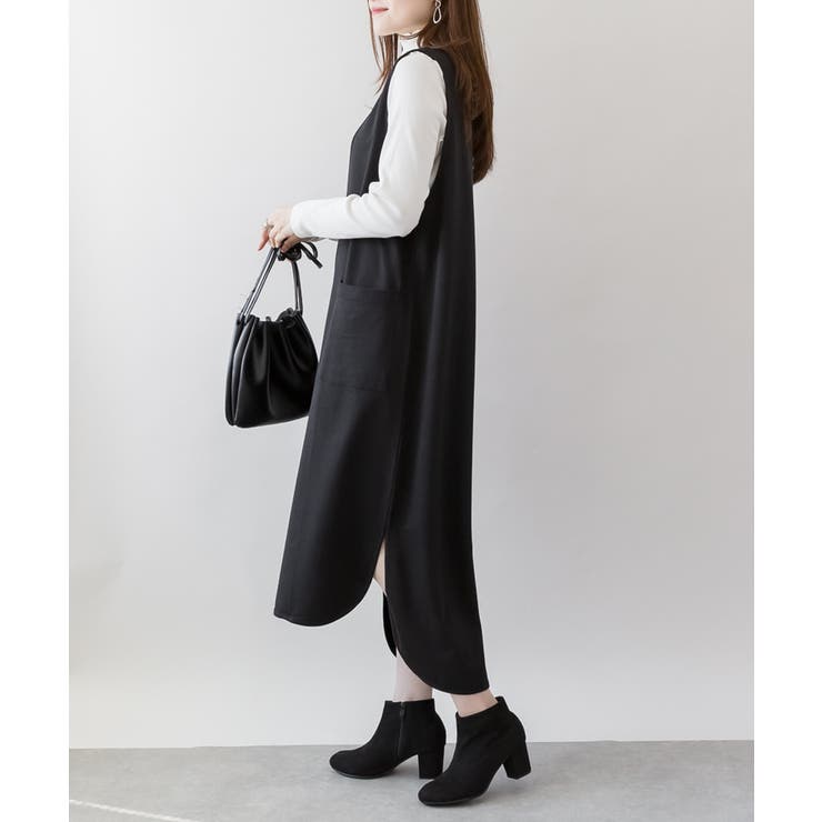 ミニ裏毛Vネックロングスウェットベスト 大きいサイズ レディース | JungleJalopy | 詳細画像21 