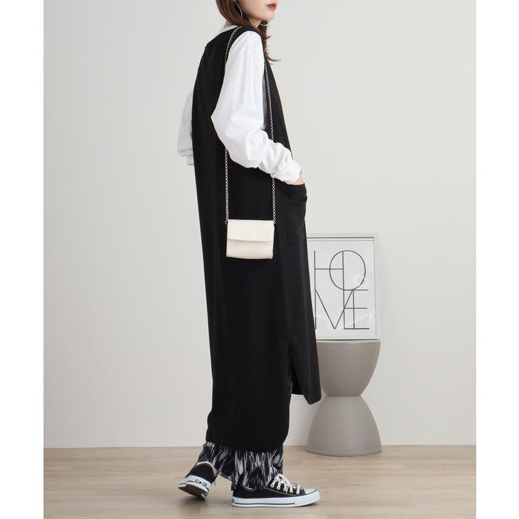 ミニ裏毛Vネックロングスウェットベスト 大きいサイズ レディース | JungleJalopy | 詳細画像29 