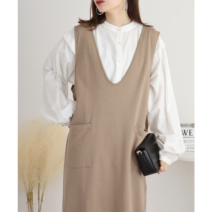 ミニ裏毛Vネックロングスウェットベスト 大きいサイズ レディース | JungleJalopy | 詳細画像34 