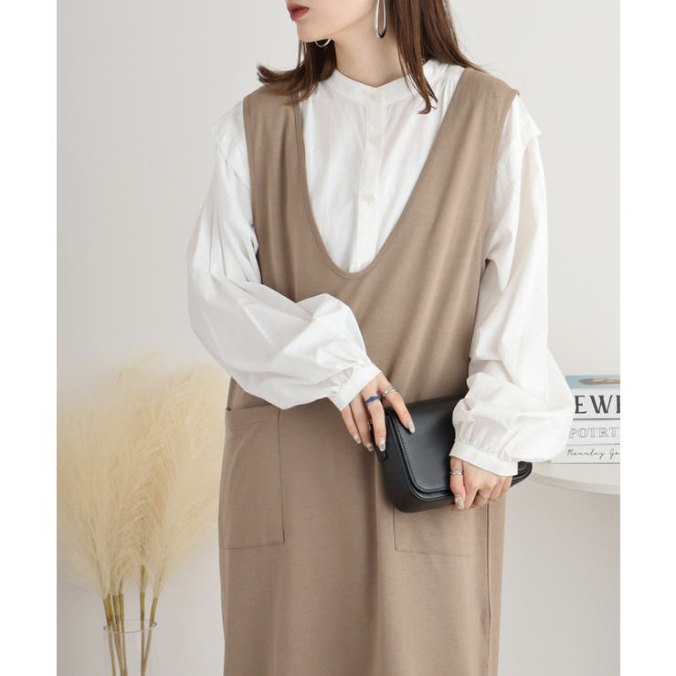 ミニ裏毛Vネックロングスウェットベスト 大きいサイズ レディース | JungleJalopy | 詳細画像35 