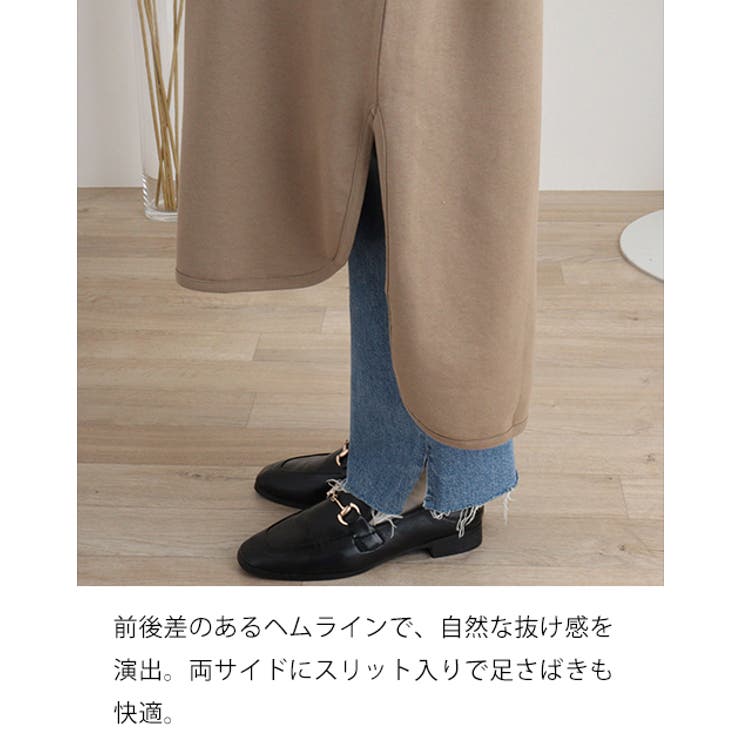 ミニ裏毛Vネックロングスウェットベスト 大きいサイズ レディース | JungleJalopy | 詳細画像4 