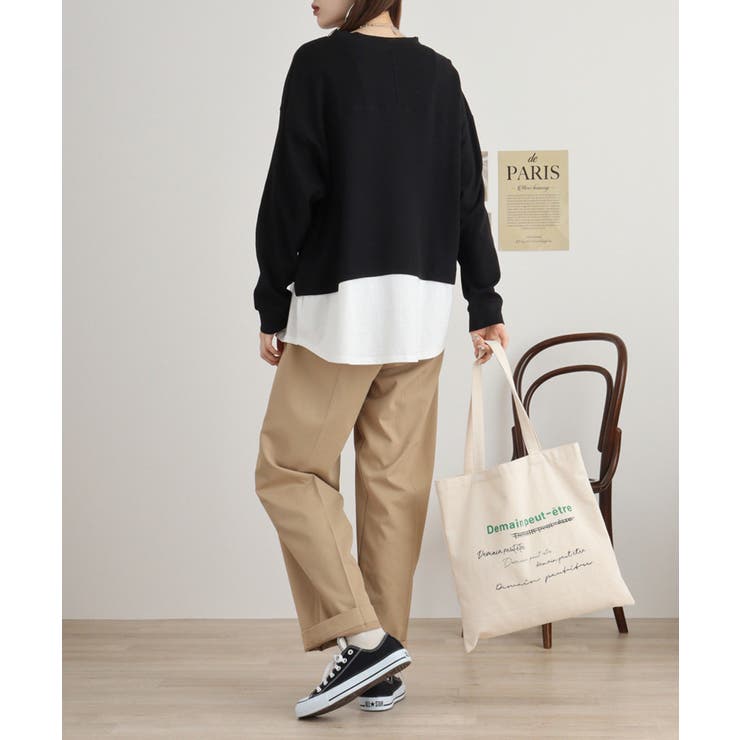 ワッフル裾切り替え長袖Tシャツ 冬 レディース | JungleJalopy | 詳細画像11 