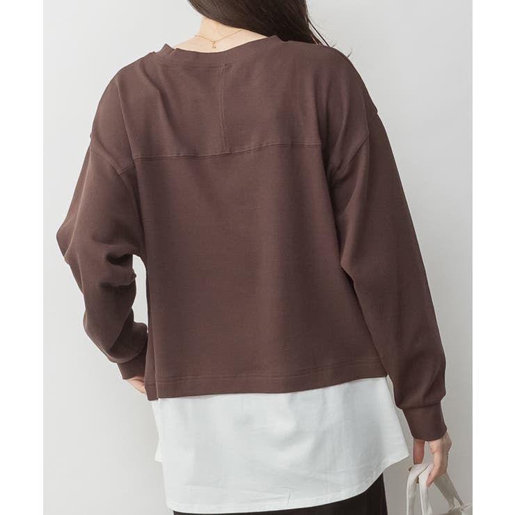 ワッフル裾切り替え長袖Tシャツ 冬 レディース | JungleJalopy | 詳細画像15 