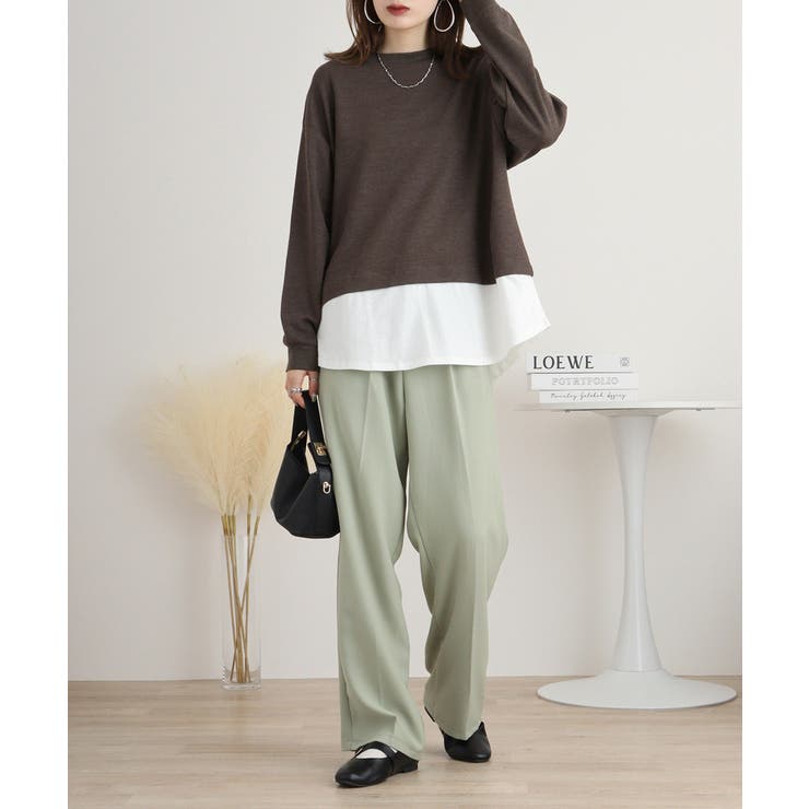 ワッフル裾切り替え長袖Tシャツ 冬 レディース | JungleJalopy | 詳細画像32 