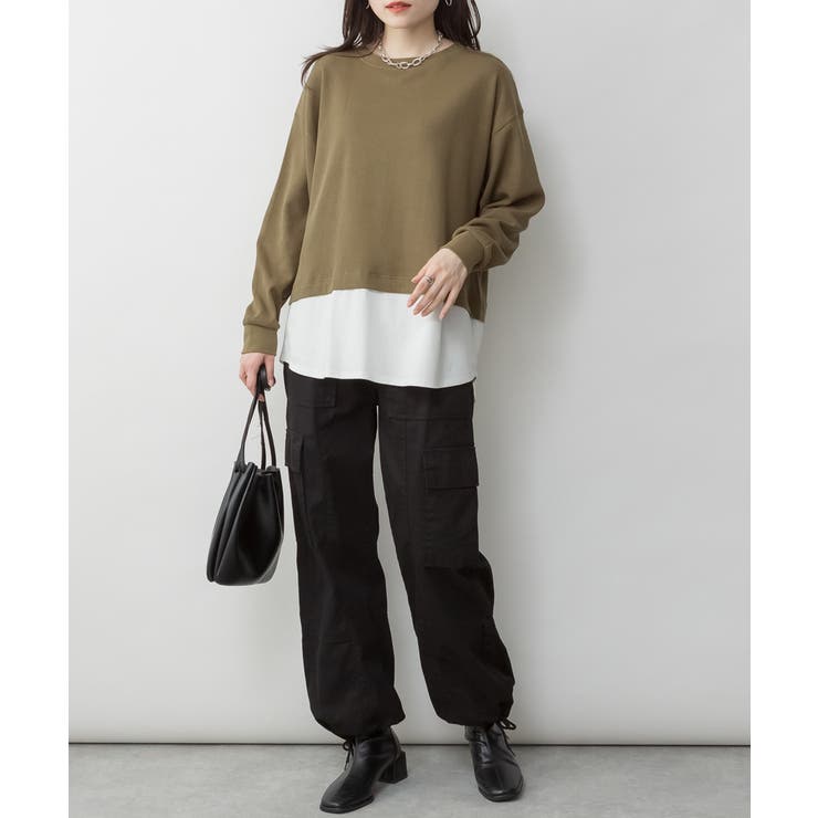 ワッフル裾切り替え長袖Tシャツ 冬 レディース | JungleJalopy | 詳細画像38 