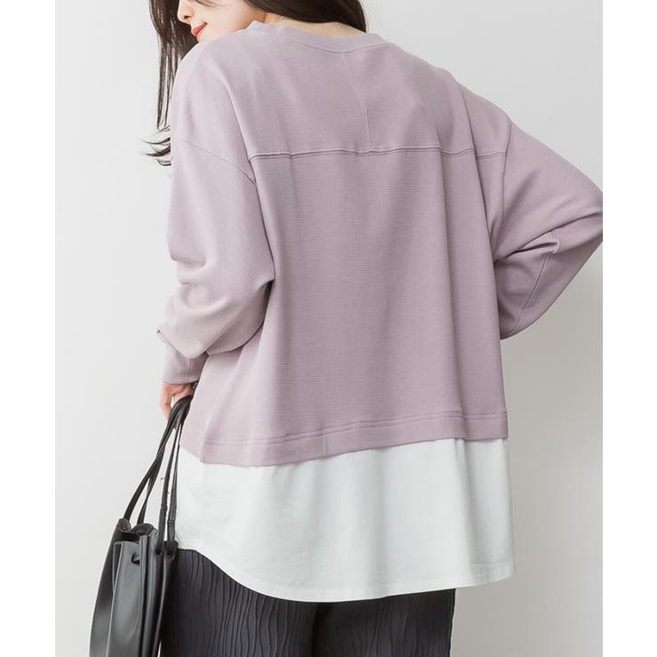 ワッフル裾切り替え長袖Tシャツ 冬 レディース | JungleJalopy | 詳細画像48 