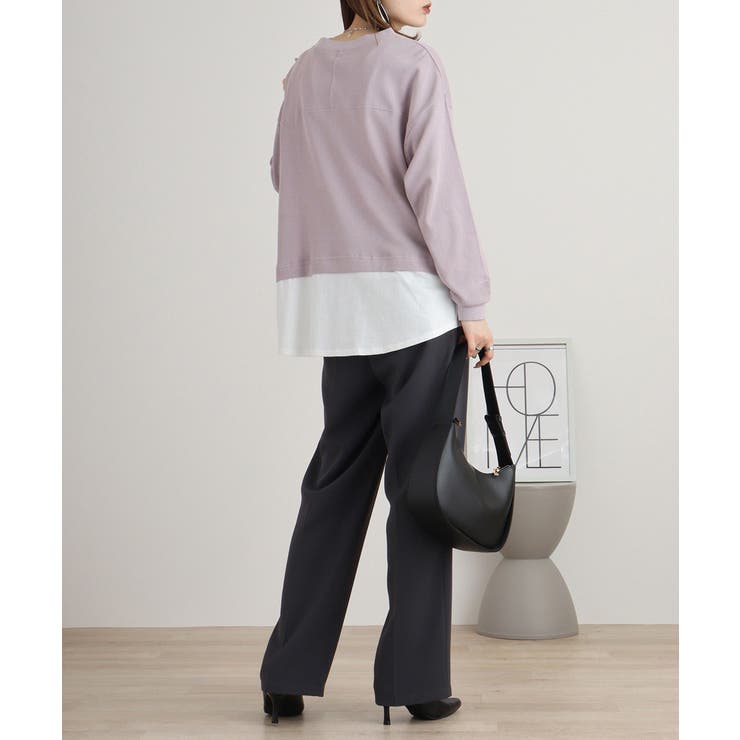 ワッフル裾切り替え長袖Tシャツ 冬 レディース | JungleJalopy | 詳細画像55 