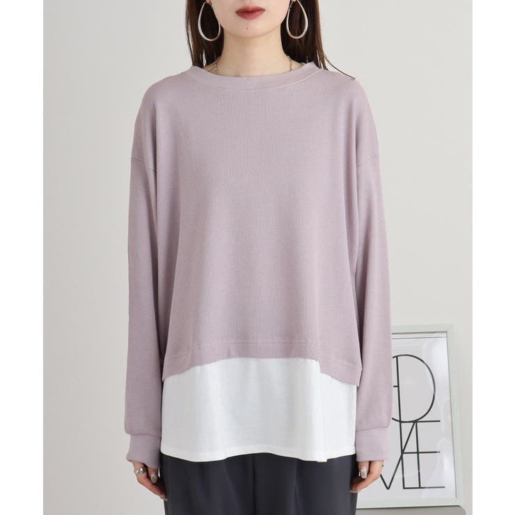 ワッフル裾切り替え長袖Tシャツ 冬 レディース | JungleJalopy | 詳細画像59 