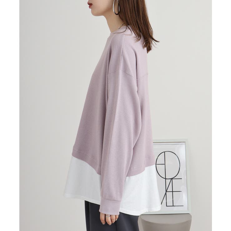 ワッフル裾切り替え長袖Tシャツ 冬 レディース | JungleJalopy | 詳細画像60 