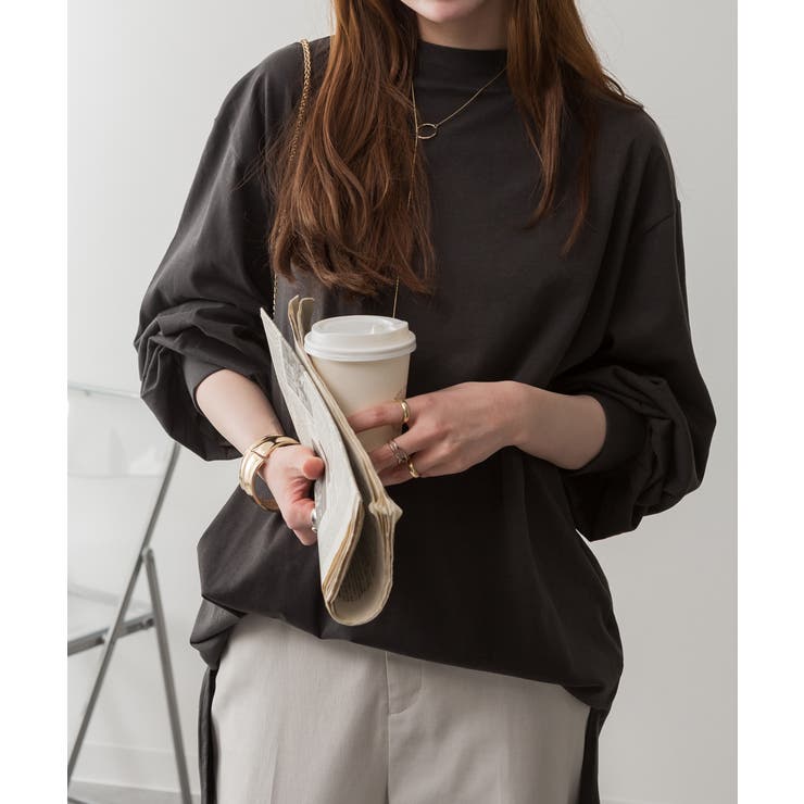 バルーンスリーブモックネックトップ レディース 大きいサイズ | JungleJalopy | 詳細画像21 