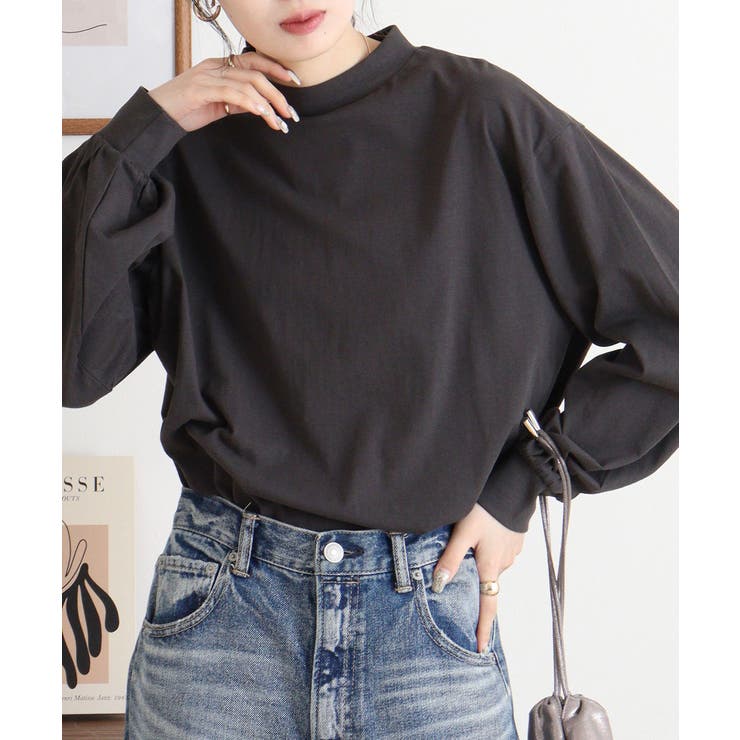 バルーンスリーブモックネックトップ レディース 大きいサイズ | JungleJalopy | 詳細画像24 