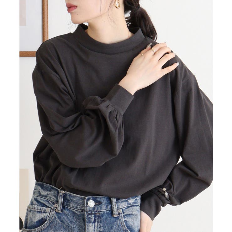 バルーンスリーブモックネックトップ レディース 大きいサイズ | JungleJalopy | 詳細画像25 