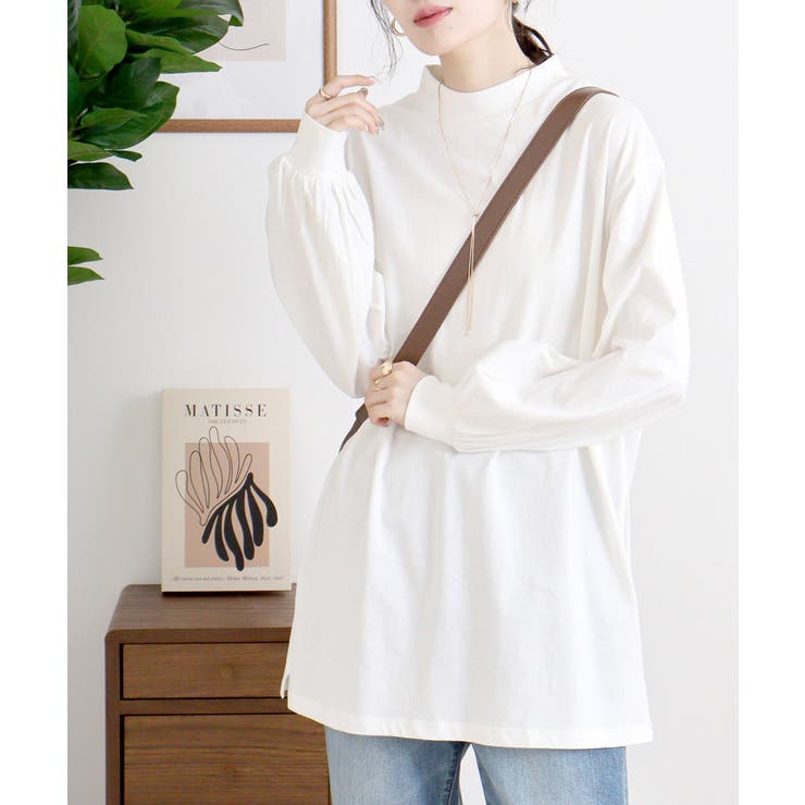 バルーンスリーブモックネックトップ レディース 大きいサイズ | JungleJalopy | 詳細画像38 