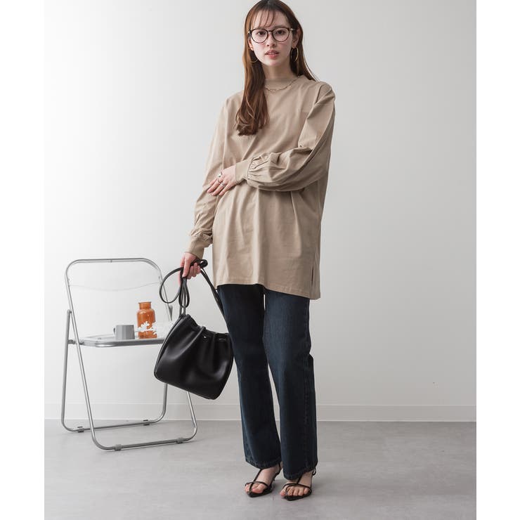 バルーンスリーブモックネックトップ レディース 大きいサイズ | JungleJalopy | 詳細画像46 