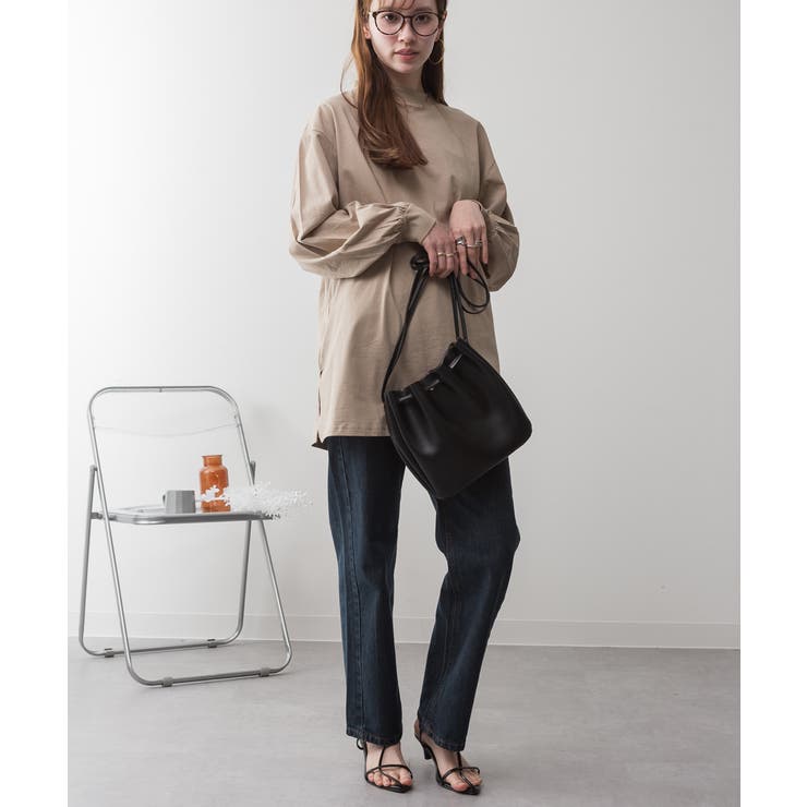 バルーンスリーブモックネックトップ レディース 大きいサイズ | JungleJalopy | 詳細画像47 