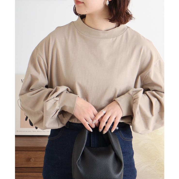 バルーンスリーブモックネックトップ レディース 大きいサイズ | JungleJalopy | 詳細画像51 