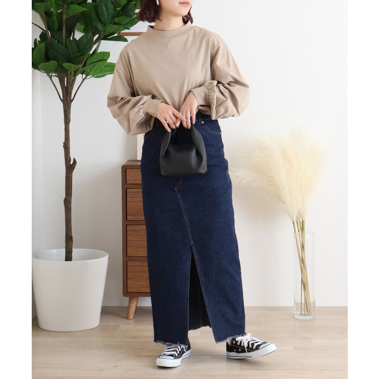 バルーンスリーブモックネックトップ レディース 大きいサイズ | JungleJalopy | 詳細画像54 