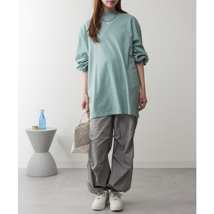 バルーンスリーブモックネックトップ レディース 大きいサイズ | JungleJalopy | 詳細画像56 