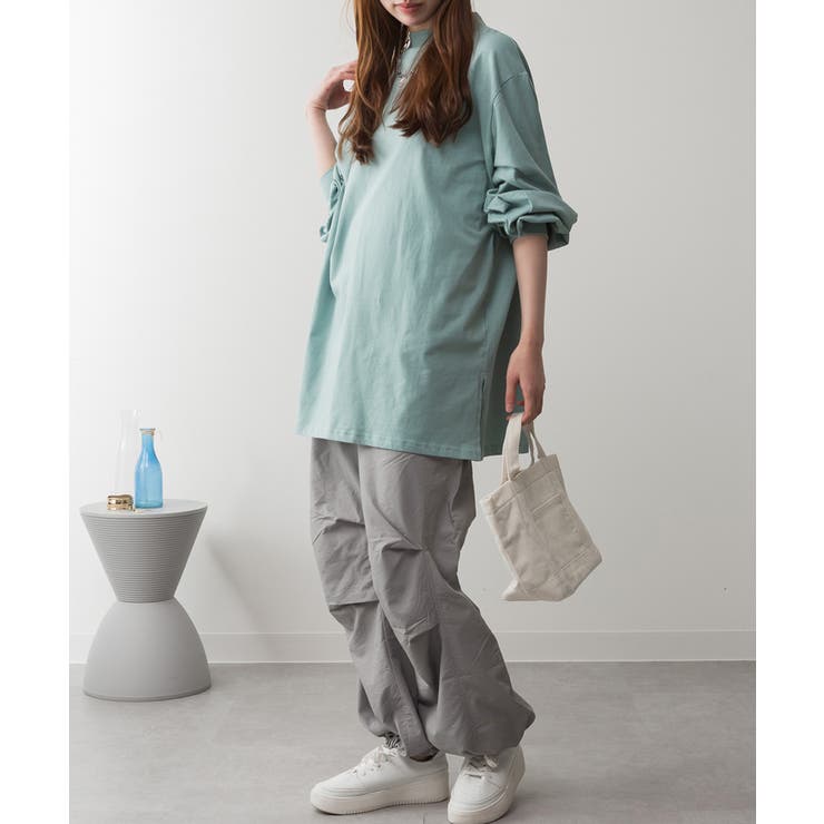 バルーンスリーブモックネックトップ レディース 大きいサイズ | JungleJalopy | 詳細画像59 