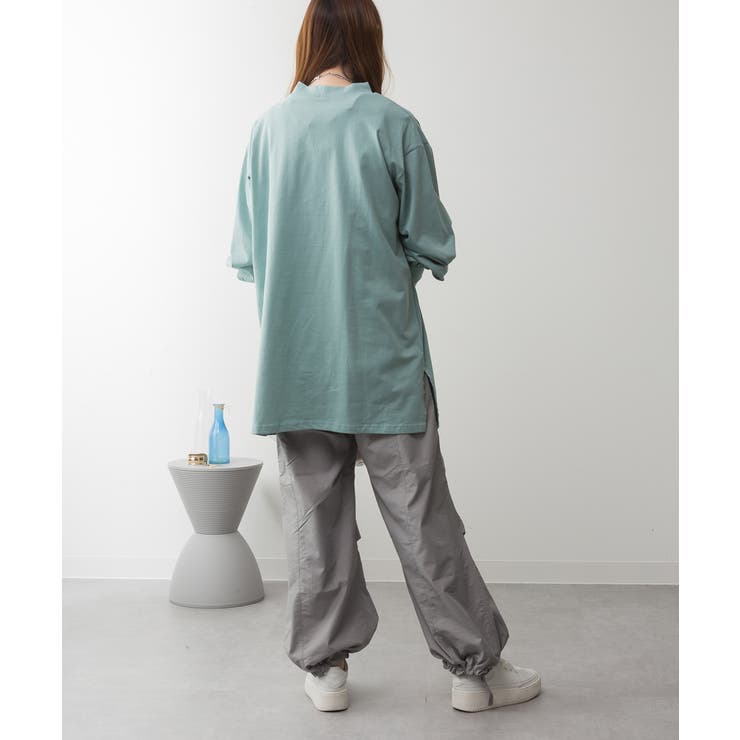 バルーンスリーブモックネックトップ レディース 大きいサイズ | JungleJalopy | 詳細画像61 