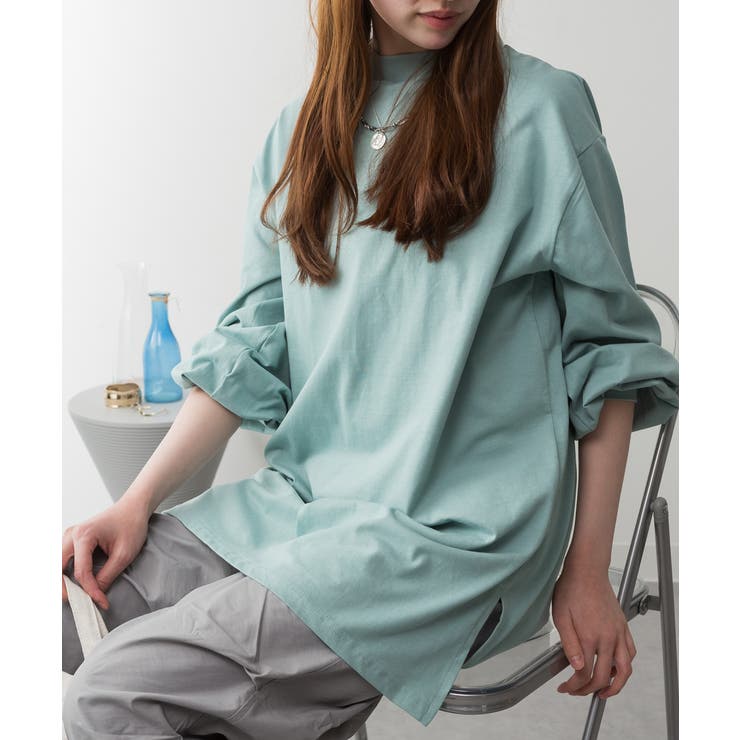 バルーンスリーブモックネックトップ レディース 大きいサイズ | JungleJalopy | 詳細画像65 