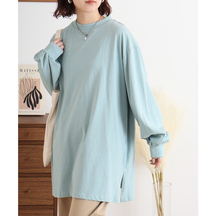 バルーンスリーブモックネックトップ レディース 大きいサイズ | JungleJalopy | 詳細画像66 