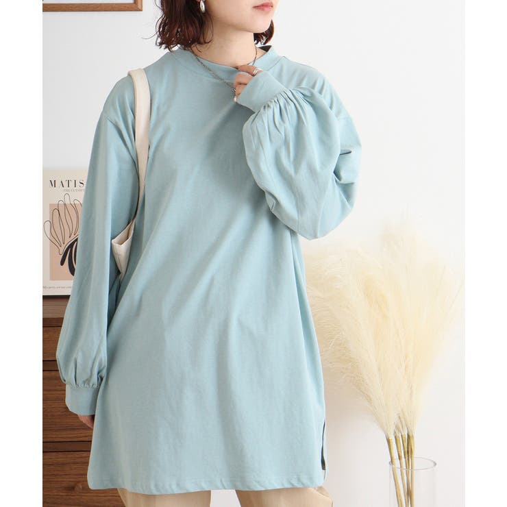 バルーンスリーブモックネックトップ レディース 大きいサイズ | JungleJalopy | 詳細画像68 