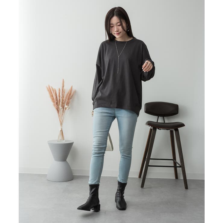 ゆったりロングスリーブカットソー レディース 大きいサイズ | JungleJalopy | 詳細画像66 