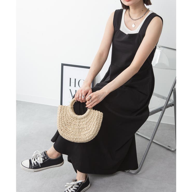 ブラ紐隠しワンピース 大きいサイズ ロング丈 | JungleJalopy | 詳細画像21 