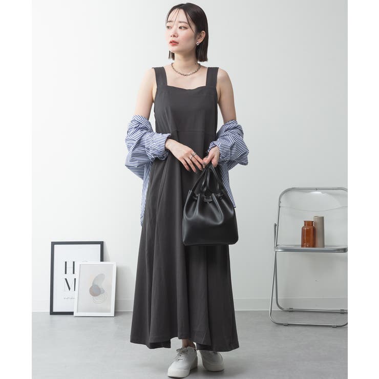 ブラ紐隠しワンピース 大きいサイズ ロング丈 | JungleJalopy | 詳細画像37 