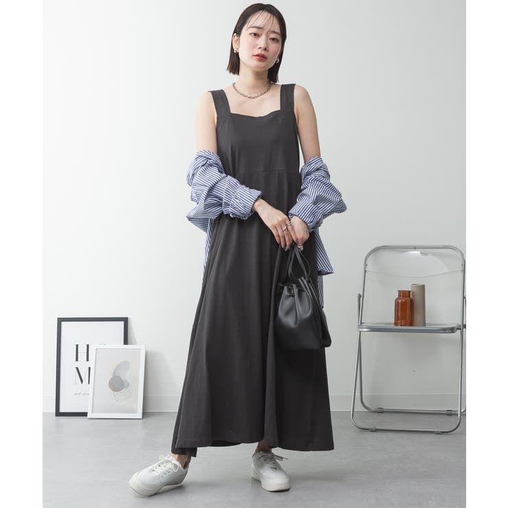 ブラ紐隠しワンピース 大きいサイズ ロング丈 | JungleJalopy | 詳細画像38 