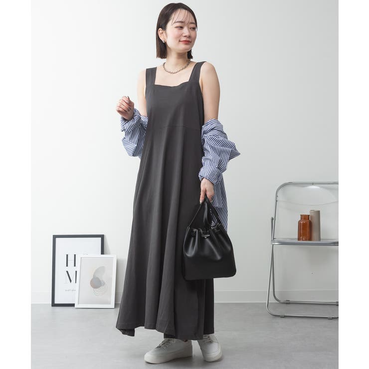 ブラ紐隠しワンピース 大きいサイズ ロング丈 | JungleJalopy | 詳細画像39 