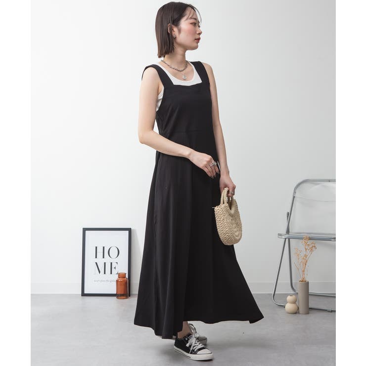 ブラ紐隠しワンピース 大きいサイズ ロング丈 | JungleJalopy | 詳細画像4 