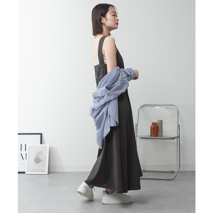 ブラ紐隠しワンピース 大きいサイズ ロング丈 | JungleJalopy | 詳細画像43 