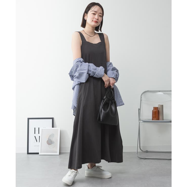 ブラ紐隠しワンピース 大きいサイズ ロング丈 | JungleJalopy | 詳細画像44 