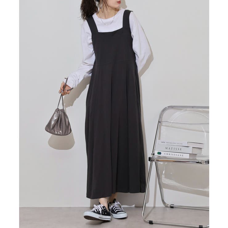 ブラ紐隠しワンピース 大きいサイズ ロング丈 | JungleJalopy | 詳細画像48 