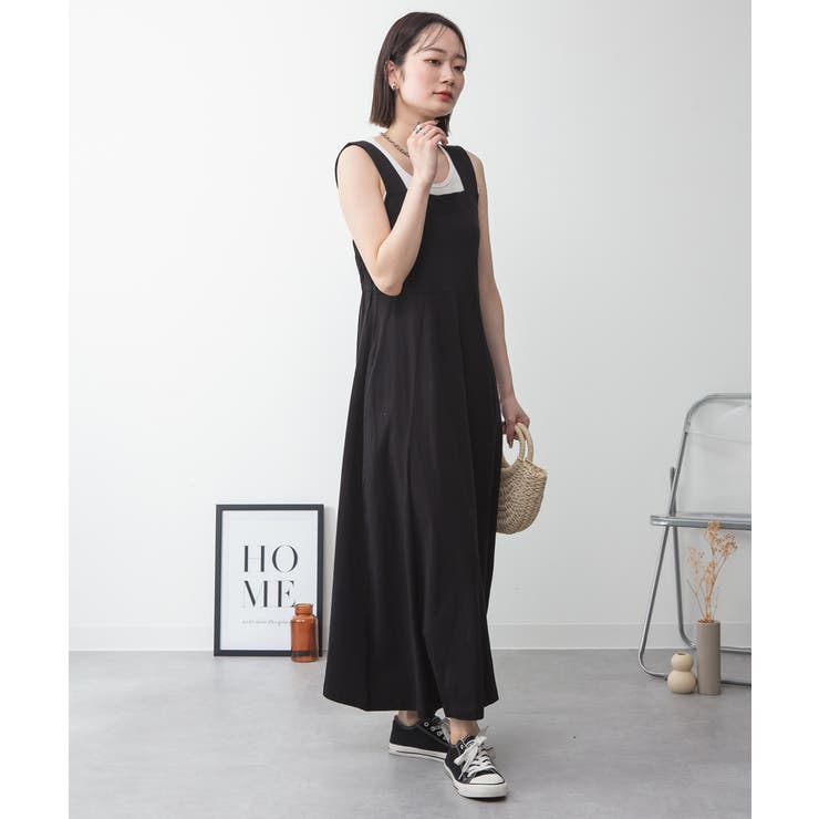 ブラ紐隠しワンピース 大きいサイズ ロング丈 | JungleJalopy | 詳細画像5 