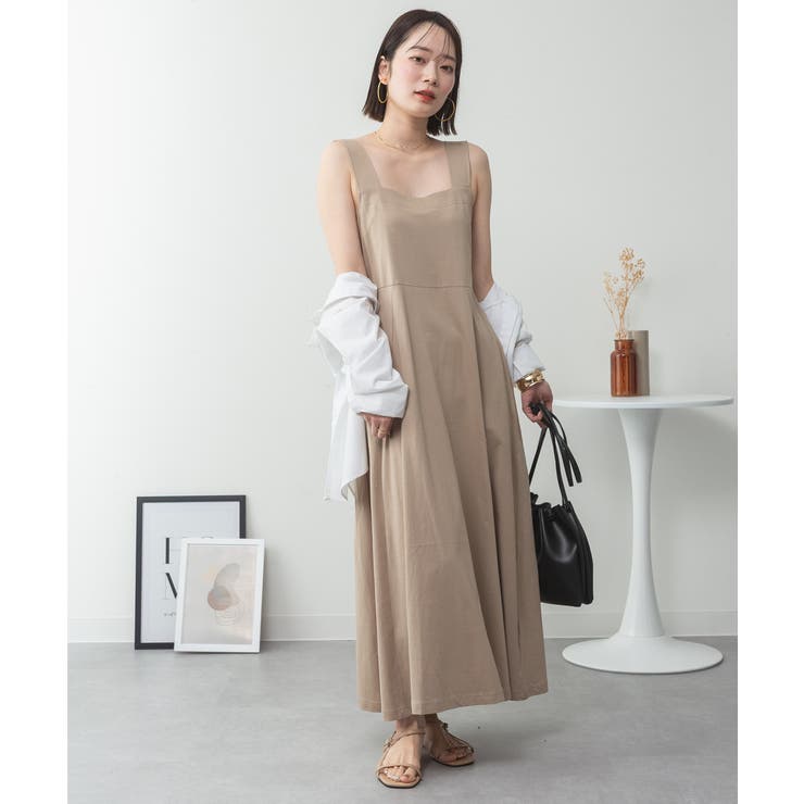 ブラ紐隠しワンピース 大きいサイズ ロング丈 | JungleJalopy | 詳細画像78 